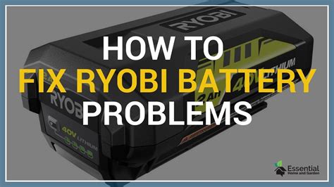 Ryobi battery error. Things To Know About Ryobi battery error. 